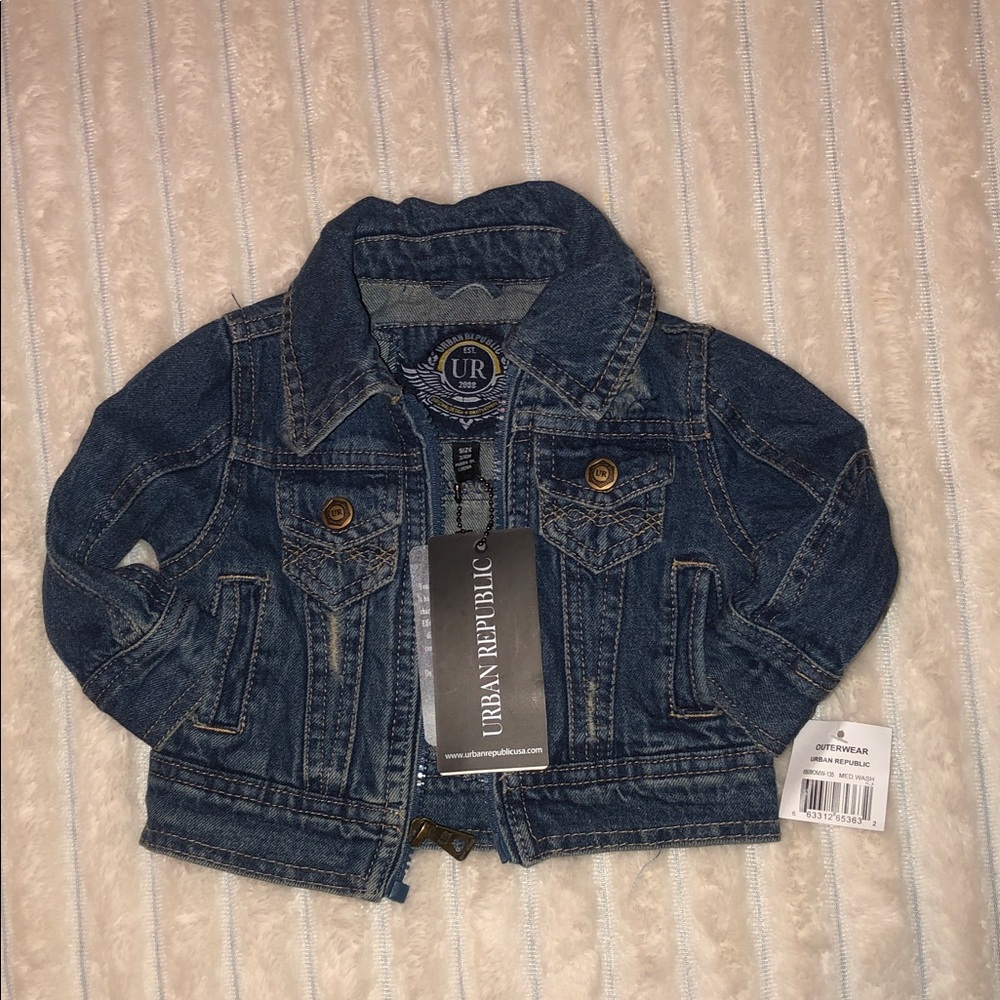 Urban Republic Kids Denim Jacket - Dark Blue NWT